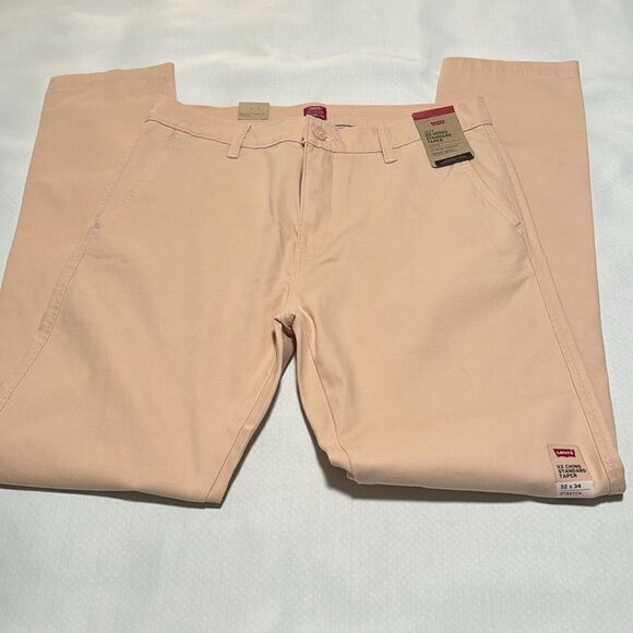 Levis Chinos Mens 32 34 Pink Taper - Picture 3 of 4